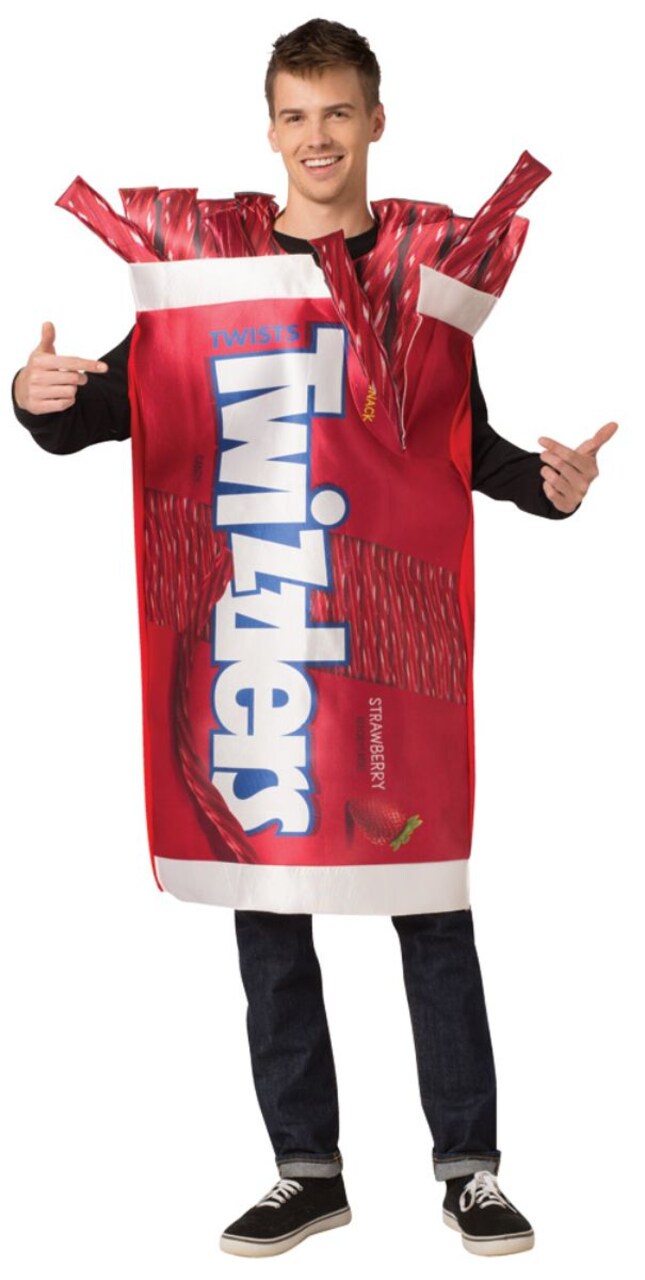 The Costume Center Red and White Twizzlers Unisex Adult Halloween Costume